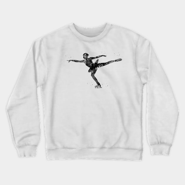 Ice Skater Crewneck Sweatshirt by erzebeth